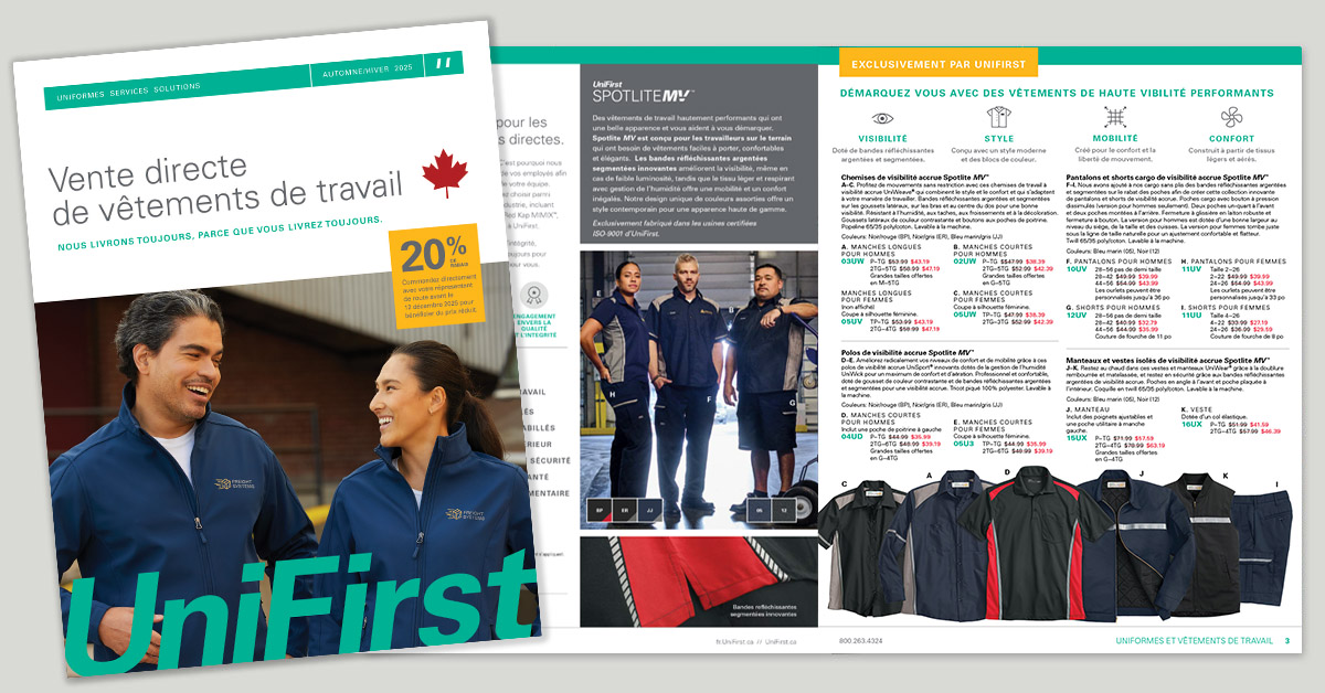 UniFirst catalogue de ventes directes