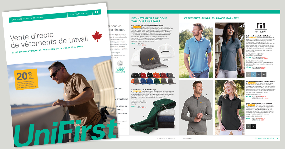UniFirst catalogue de ventes directes
